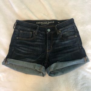 American Eagle Midi Cuffed Shorts